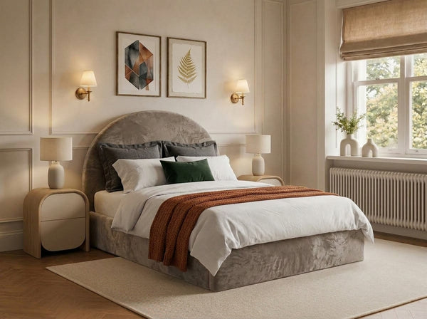 The Arcadia Bed – Plush Pebble