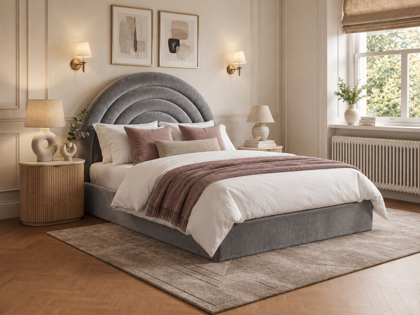 The Archmont Bed – Plush Grey
