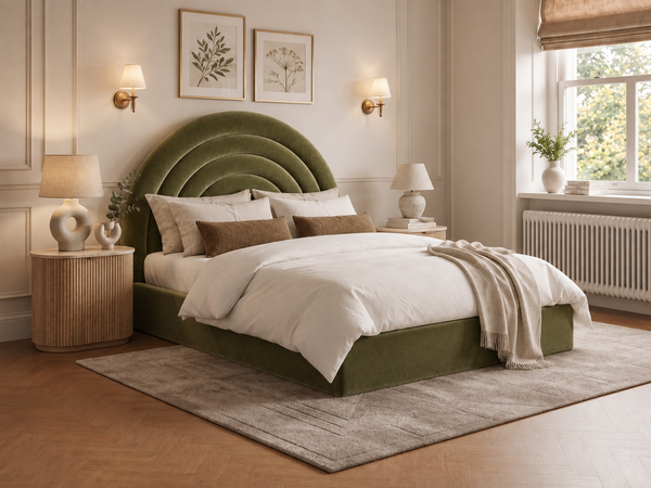 The Archmont Bed – Plush Olive