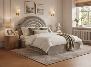 The Archmont Bed – Plush Pebble