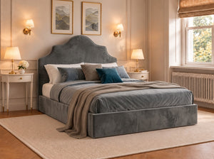 The Ashbourne Bed – Plush Grey