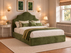 The Ashbourne Bed – Plush Olive