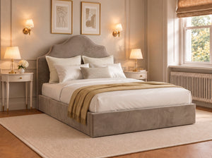 The Ashbourne Bed – Plush Pebble