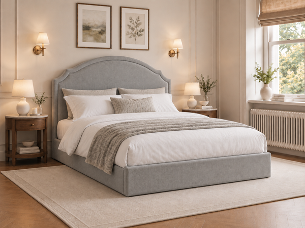 The Asteria Bed – Naples Seal Grey