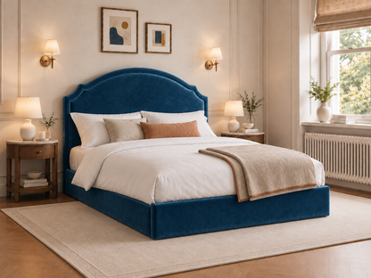 The Asteria Bed – Plush Blue