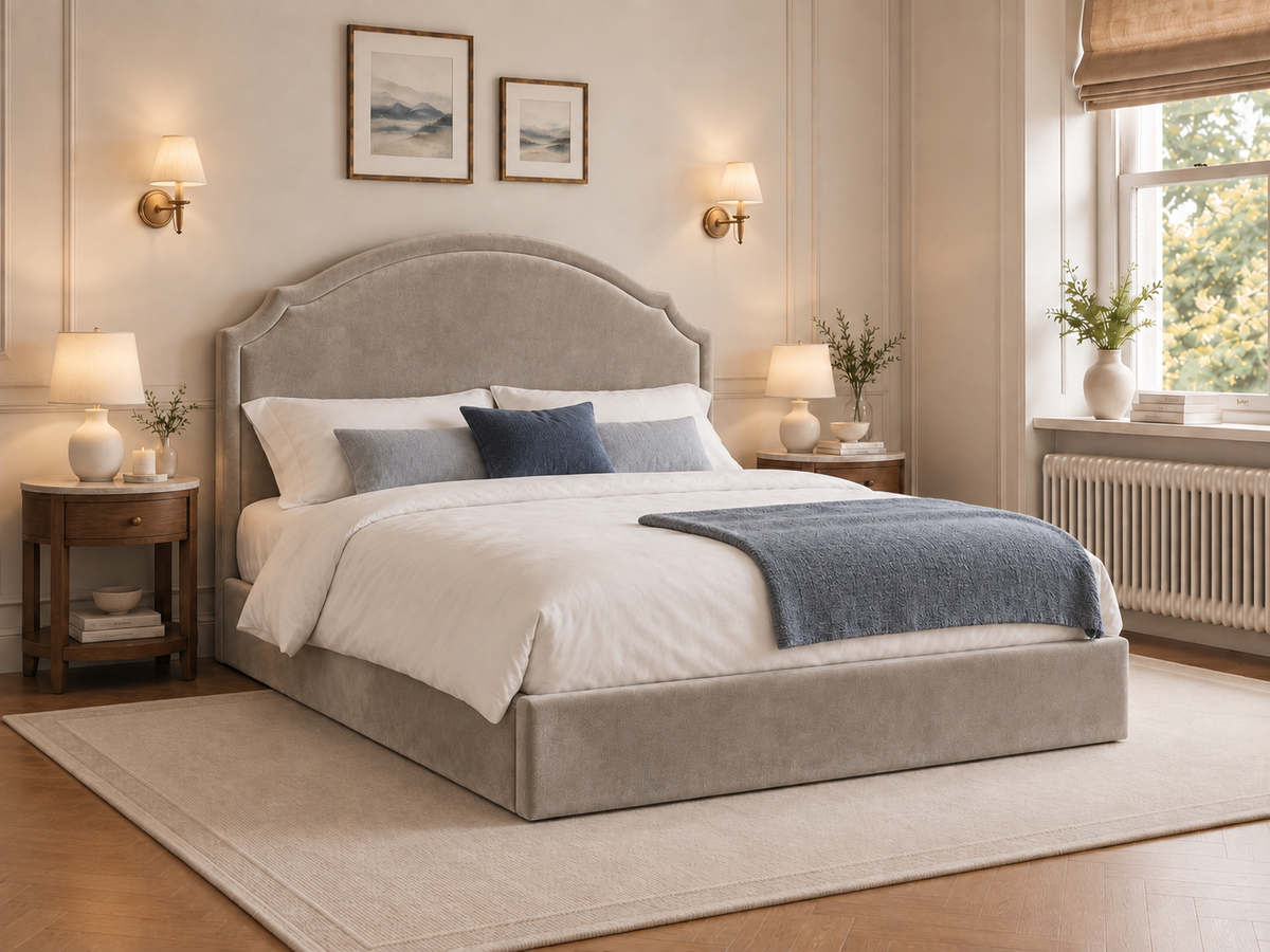 The Asteria Bed – Plush Pebble