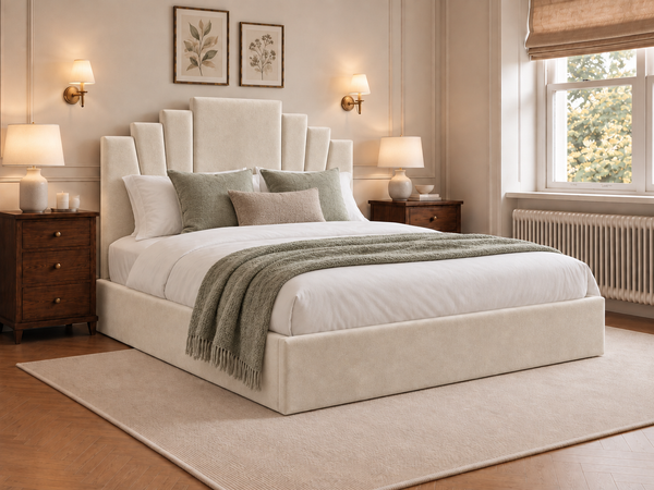 The Monroe Bed – Plush Cream