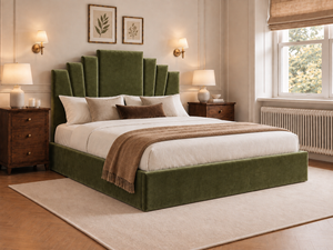 The Astoria Bed – Plush Olive