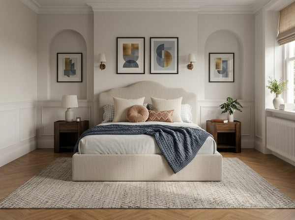 The Athena Bed – Naples Cream