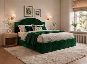 The Aurelia Bed – Plush Green