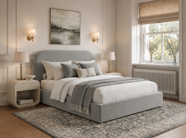 The Celeste Bed – Naples Seal Grey