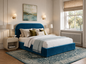 The Celeste Bed – Plush Blue