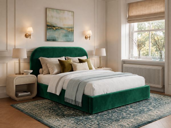 The Celeste Bed – Plush Green