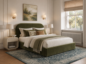 The Celeste Bed – Plush Olive