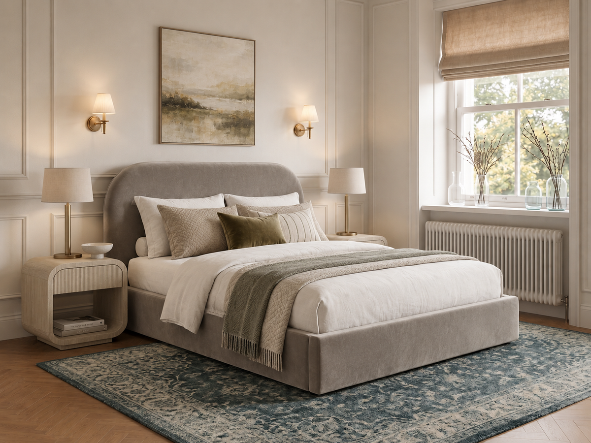 The Celeste Bed – Plush Pebble