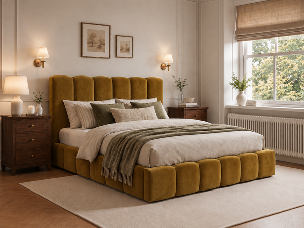 The Cloud Luxe Bed – Coniston Mustard