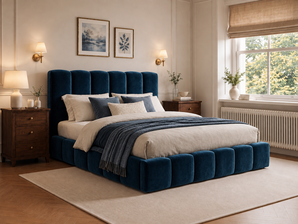 The Cloud Luxe Bed – Plush Blue