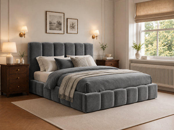The Cloud Luxe Bed – Plush Grey
