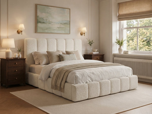 The Cloud Luxe Bed – Teddy Ivory
