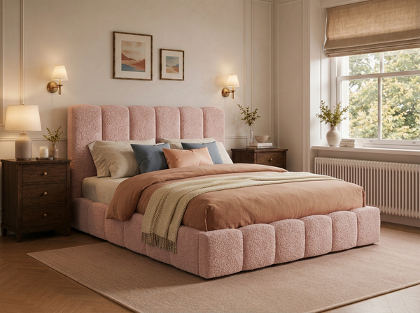 The Cloud Luxe Bed – Teddy Pink