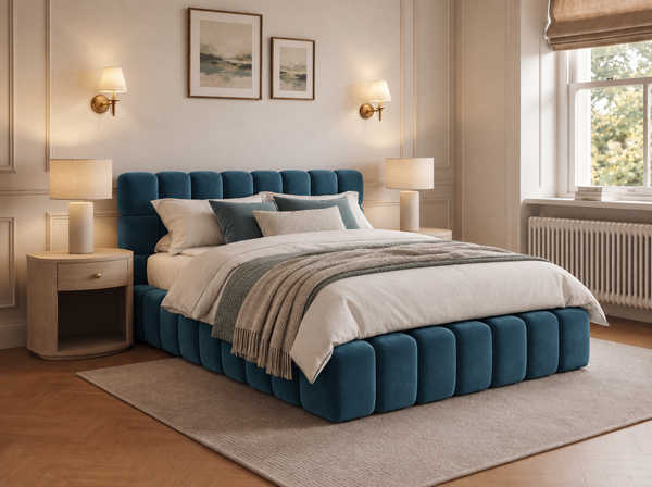 The Cloud Nine Bed – Coniston Blue