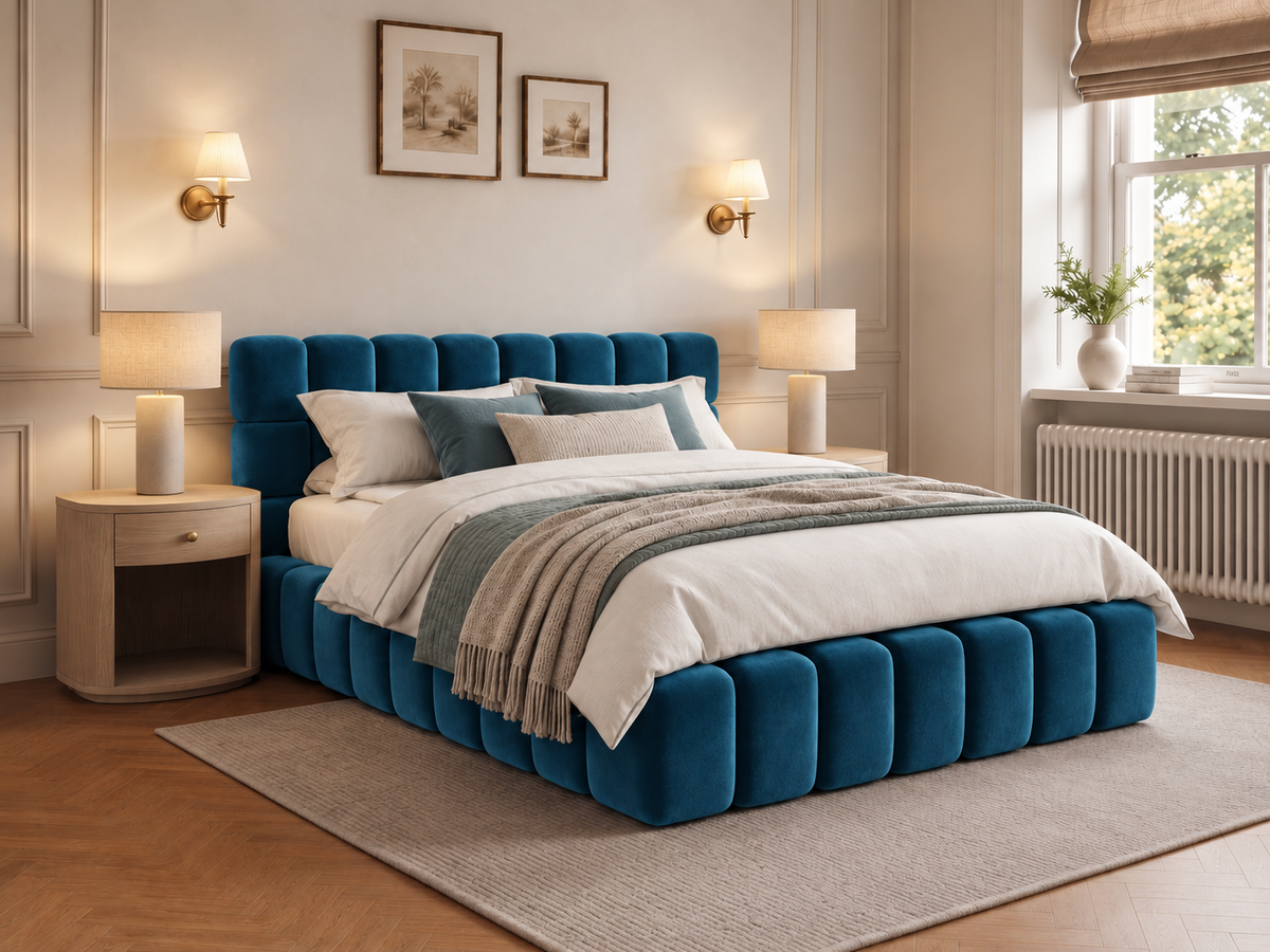 The Cloud Nine Bed – Plush Blue
