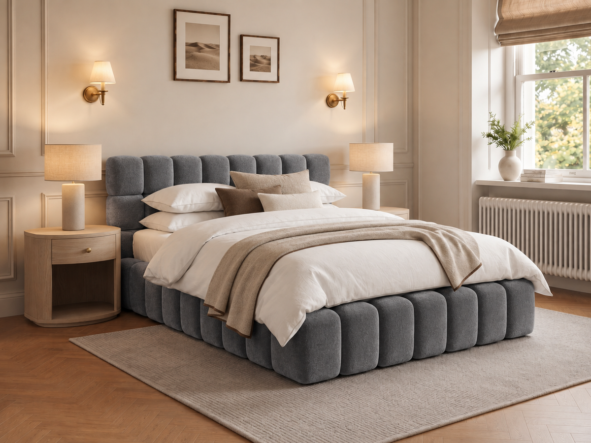 The Cloud Nine Bed – Plush Grey