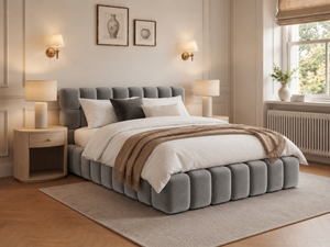 The Cloud Nine Bed – Plush Silver