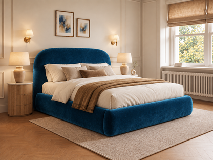 The Estelle Bed – Plush Blue