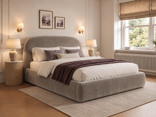 The Estelle Bed – Plush Pebble