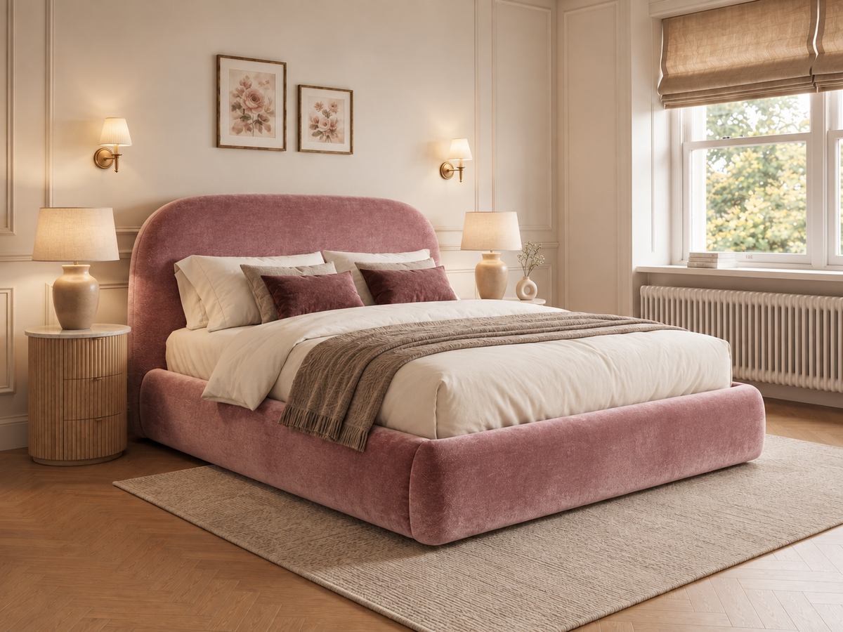 The Estelle Bed – Plush Pink