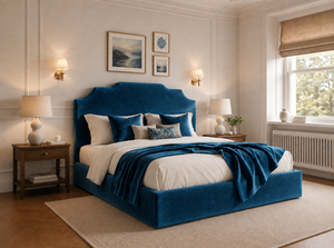 The Gatsby Bed – Plush Blue