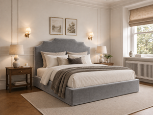 The Gatsby Bed – Plush Silver