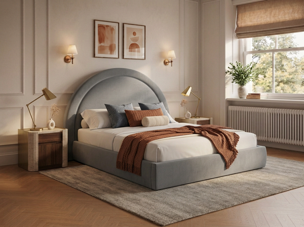 The Halo Bed – Naples Silver