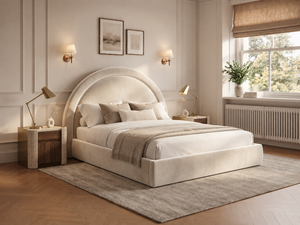 The Halo Bed – Plush Cream