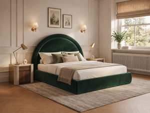 The Halo Bed – Plush Green