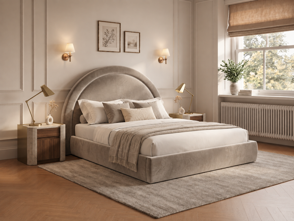The Halo Bed – Plush Pebble