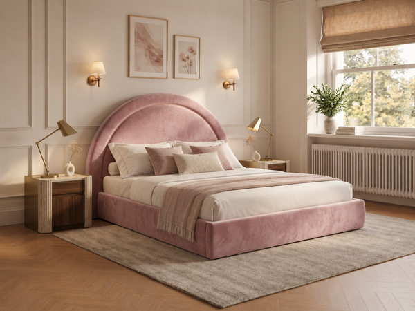 The Halo Bed – Plush Pink