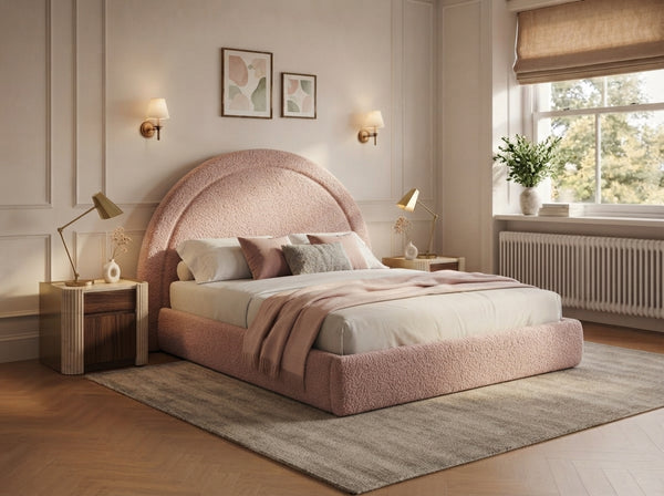 The Halo Bed – Teddy Pink