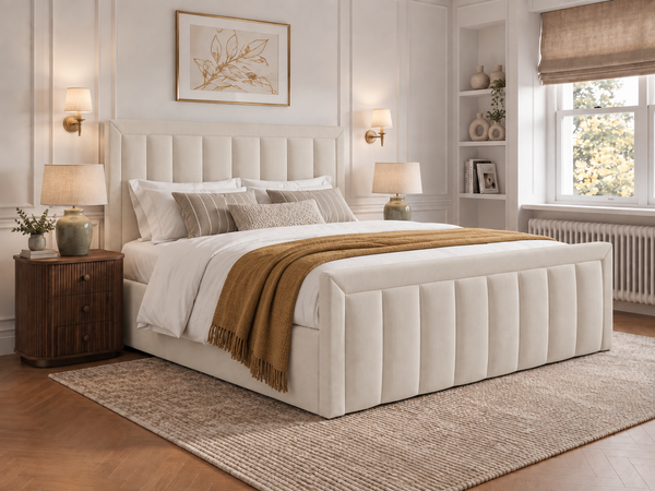 The Harrington Bed – Naples Cream