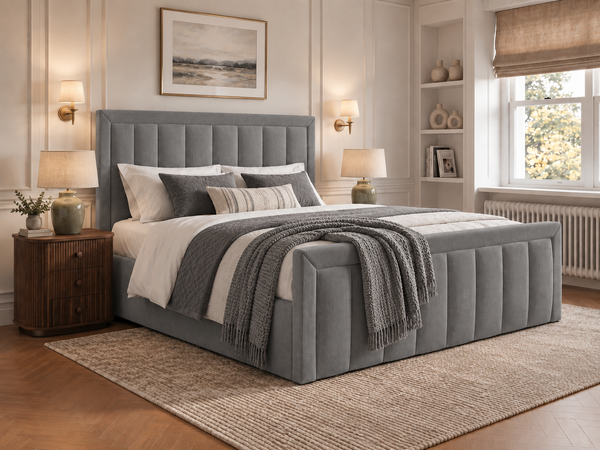 The Harrington Bed – Naples Silver