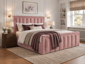 The Harrington Bed – Plush Pink