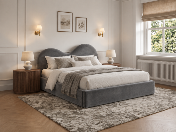 The Luna Bed – Plush Grey