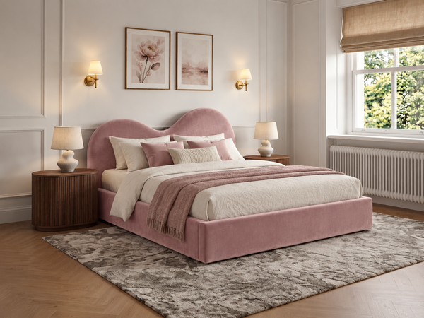 The Luna Bed – Plush Pink