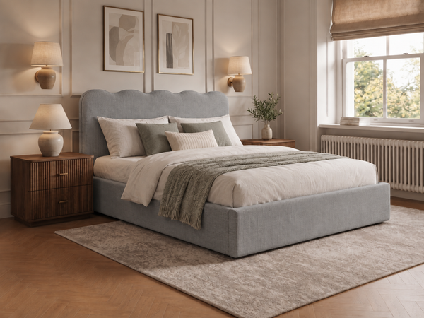 The Seraphine Bed – Naples Seal Grey