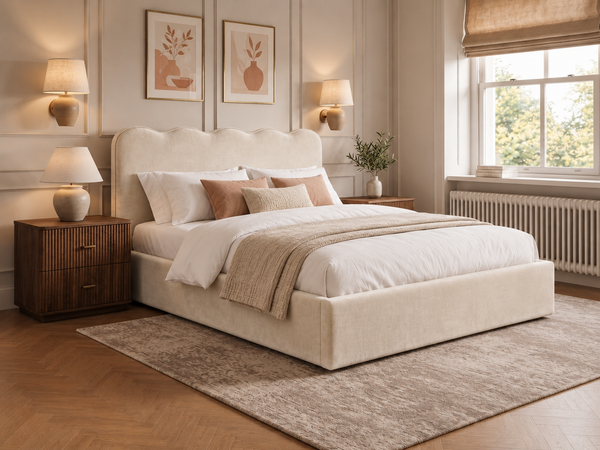 The Seraphine Bed – Plush Cream