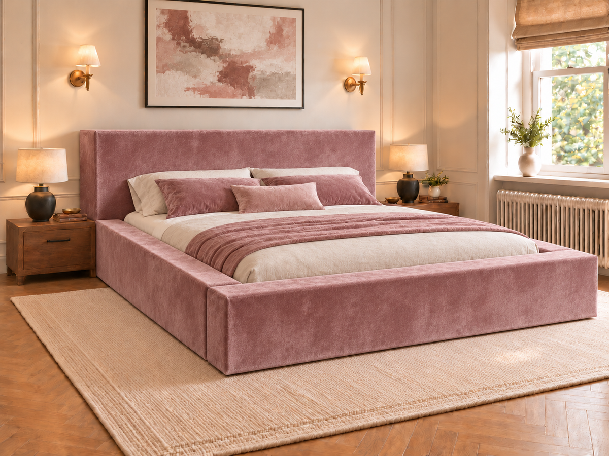 The Weston Bed – Plush Pink