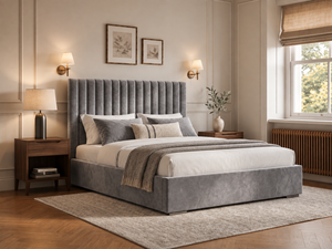 The Windsor Bed – Plush Grey