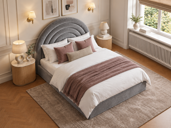 The Archmont Bed – Plush Grey