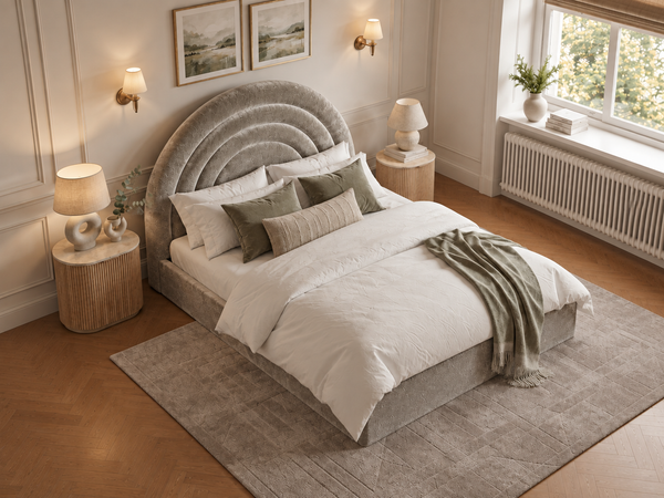 The Archmont Bed – Plush Pebble